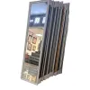 White carved frame mirror for living room and bedroom decoration, wall-mounted without drilling, high-definition mirror surface Item Picture